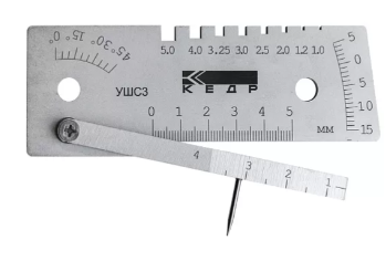 Шаблон сварщика с калибровкой для измерения параметров труб КЕДР УШС-3 Маски сварщика
